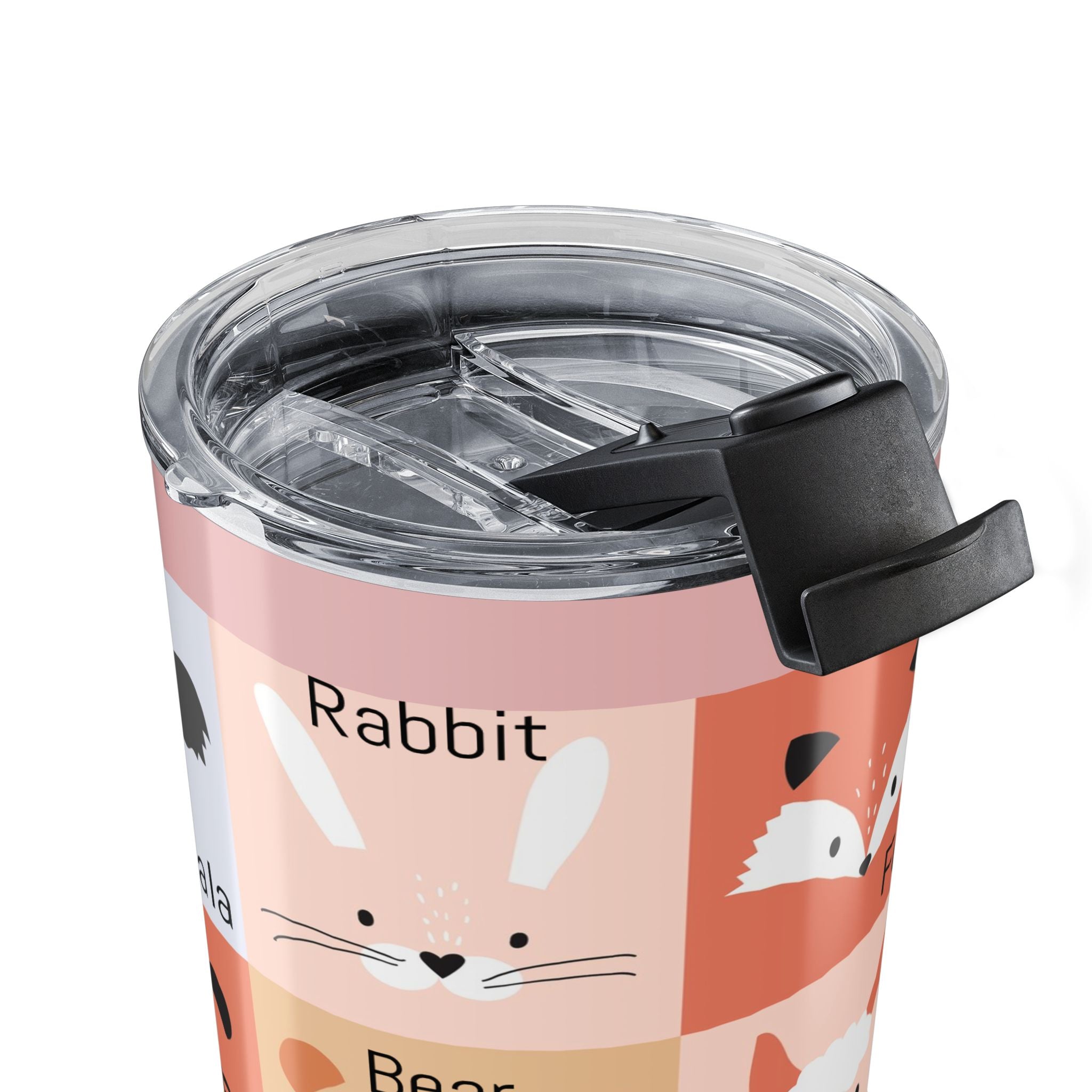 20oz Animal Faces Tumbler — Cute Fox, Llama, Cat & More Travel Cup