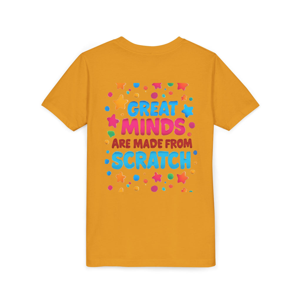 Kids Learning T-Shirt — "Great Minds Are Made From Scratch" Youth Tee