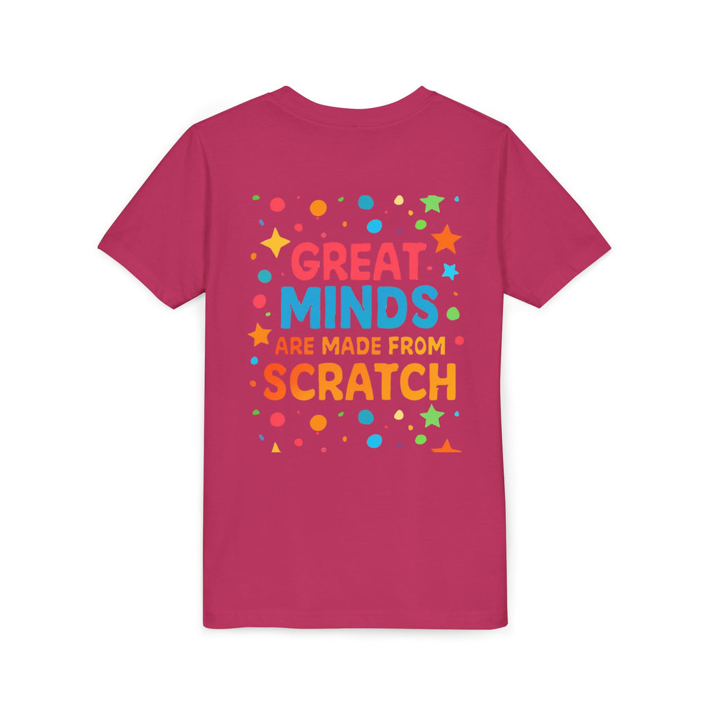 Kids Learning T-Shirt — "Great Minds Are Made From Scratch" Youth Tee