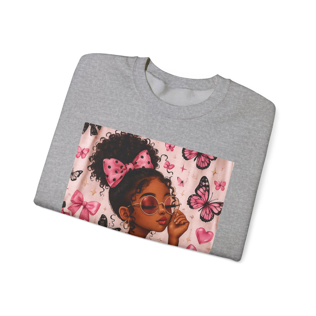 'Be That Girl' Butterfly Afro Girl Sweatshirt
