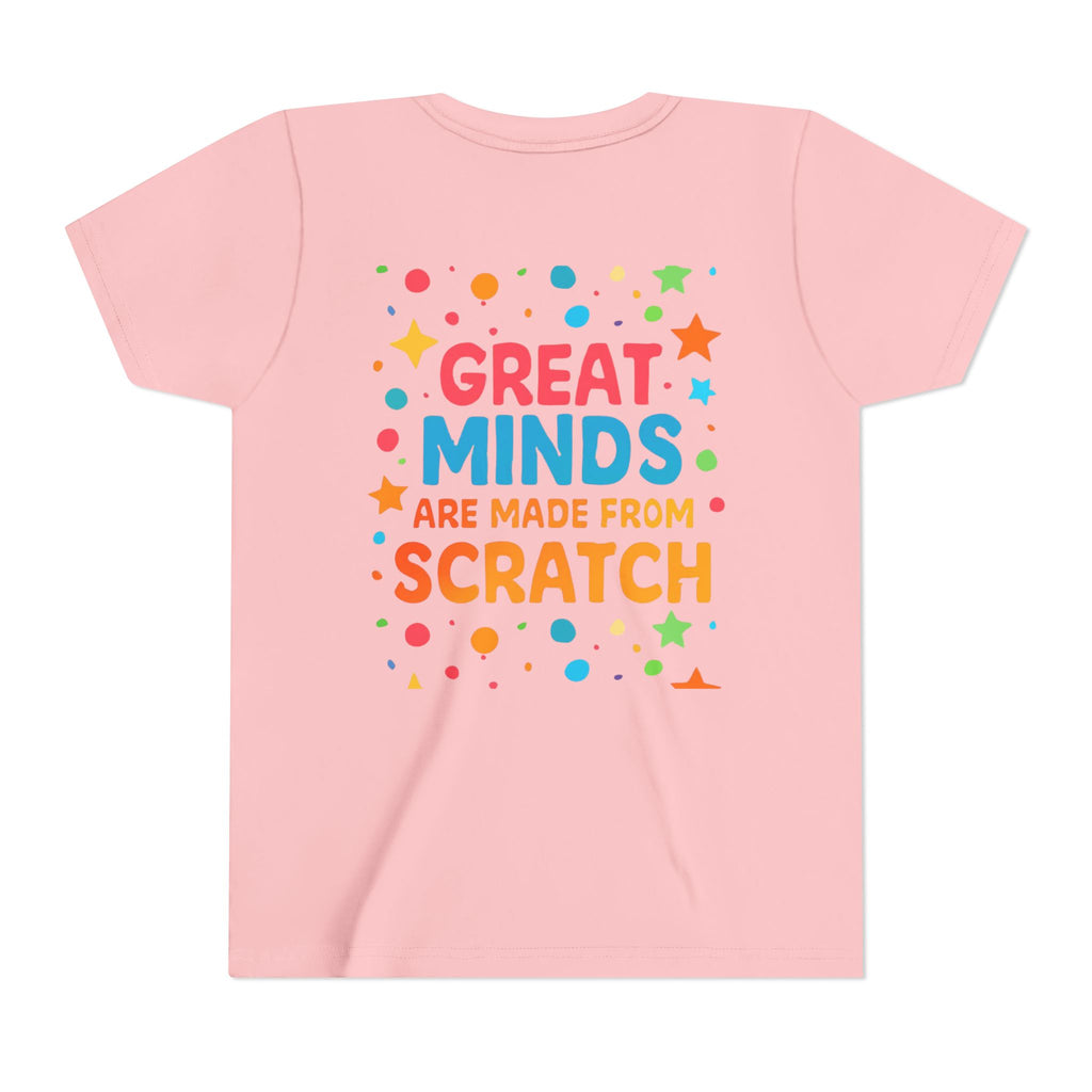Kids Learning T-Shirt — "Great Minds Are Made From Scratch" Youth Tee