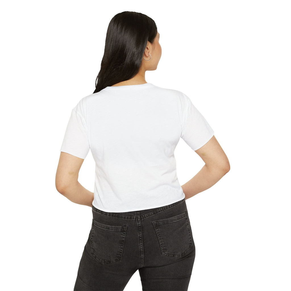 Women's Halloween Crop Top — "I'm a Haunt Mess" Ghost Festival Tee