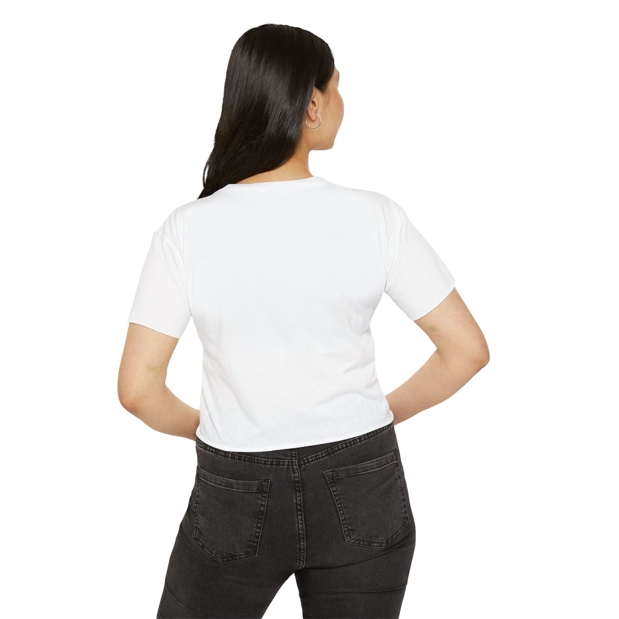 Women's Halloween Crop Top — "I'm a Haunt Mess" Ghost Festival Tee