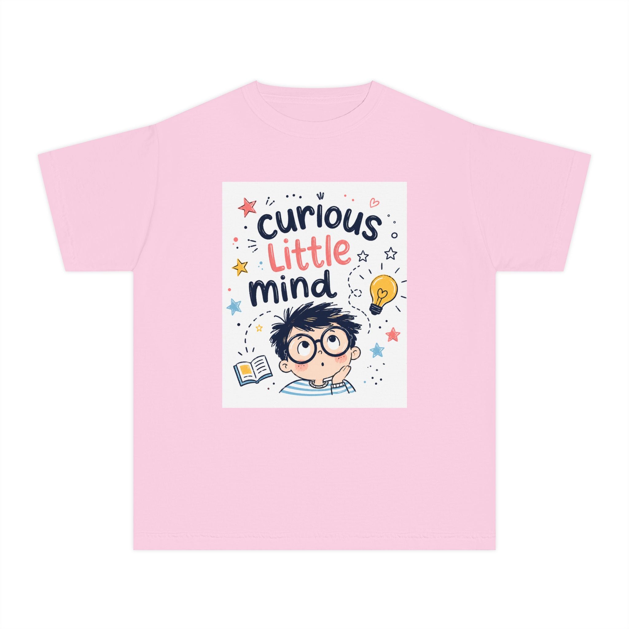 Curious Kid's Imagination Tee - Garment-Dyed Cotton Top
