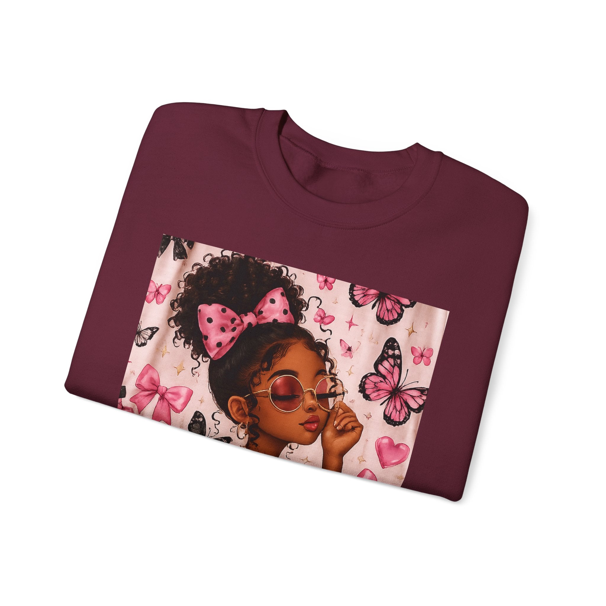 'Be That Girl' Butterfly Afro Girl Sweatshirt