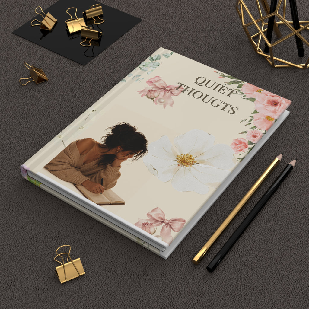 Blush Rose Perforated Hardcover Journal - Lay-Flat Design, 150 Pages