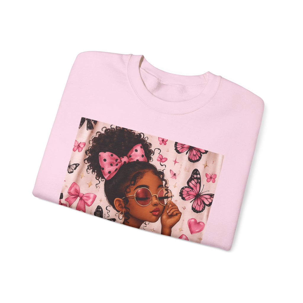 'Be That Girl' Butterfly Afro Girl Sweatshirt