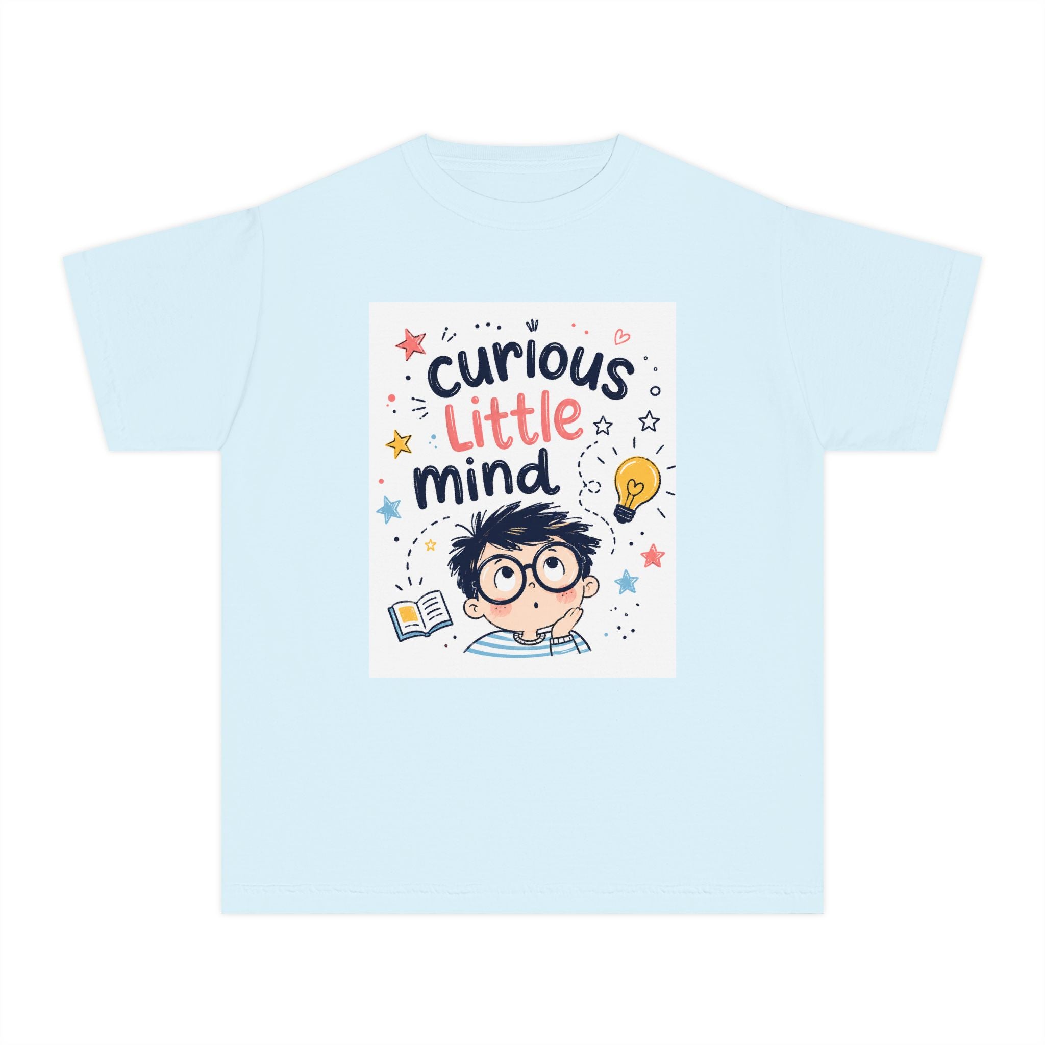 Curious Kid's Imagination Tee - Garment-Dyed Cotton Top