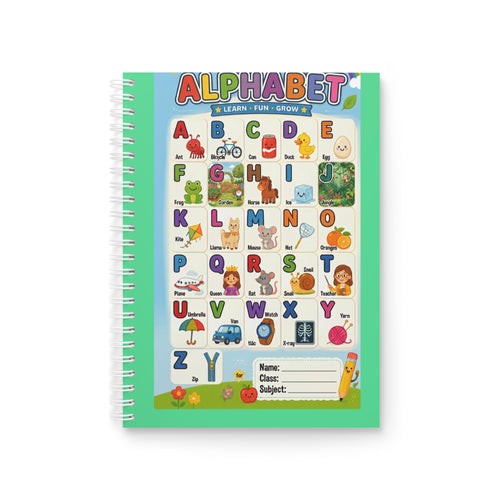 Alphabet Kids Spiral Notebook — ABC Learning Notebook for Early Readers