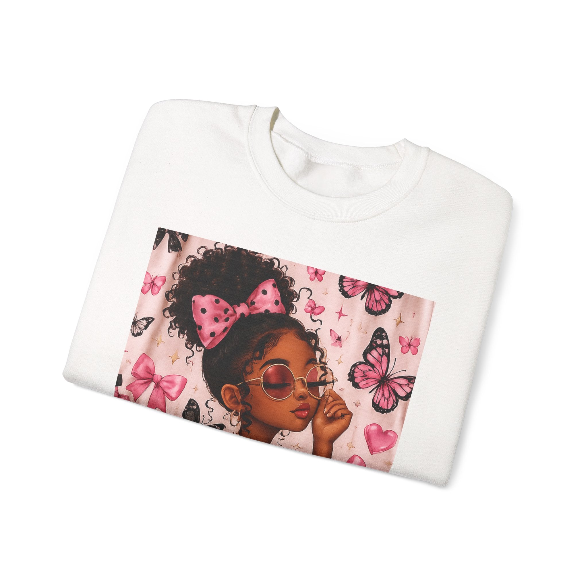 'Be That Girl' Butterfly Afro Girl Sweatshirt