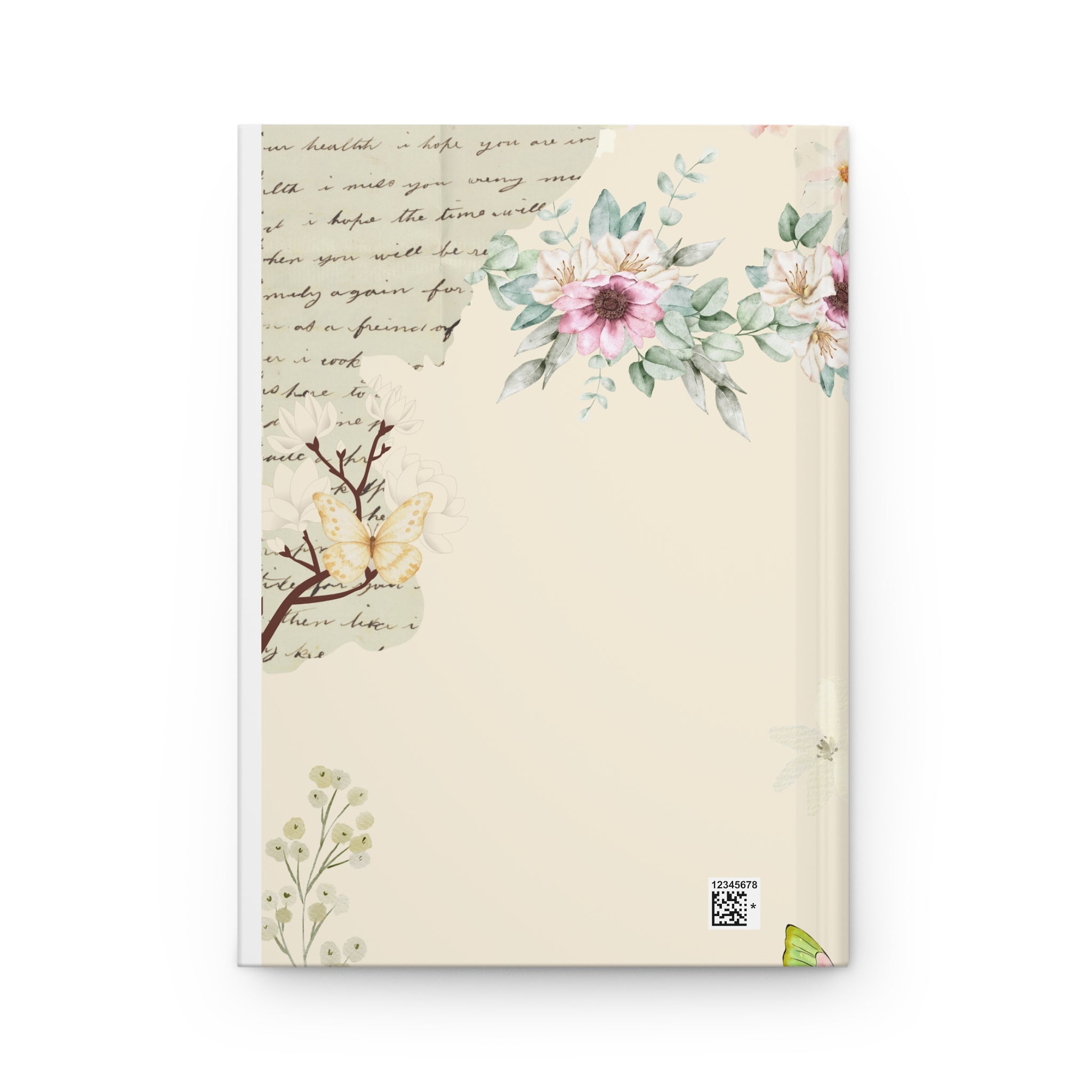 Blush Rose Perforated Hardcover Journal - Lay-Flat Design, 150 Pages