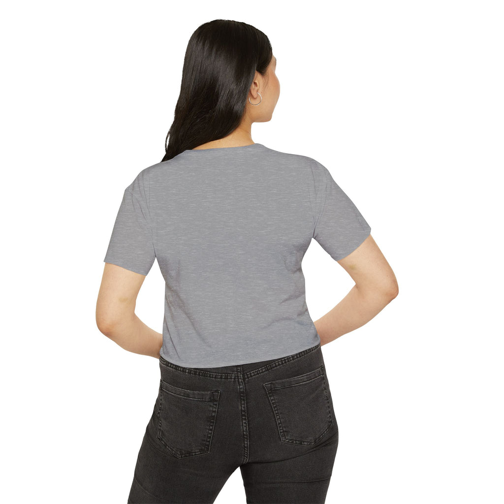 Women's Halloween Crop Top — "I'm a Haunt Mess" Ghost Festival Tee