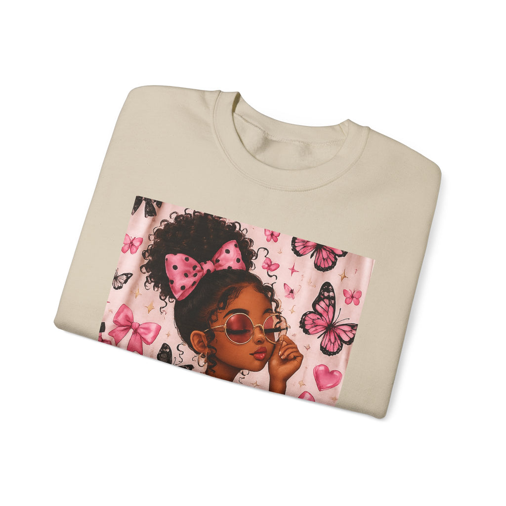 'Be That Girl' Butterfly Afro Girl Sweatshirt