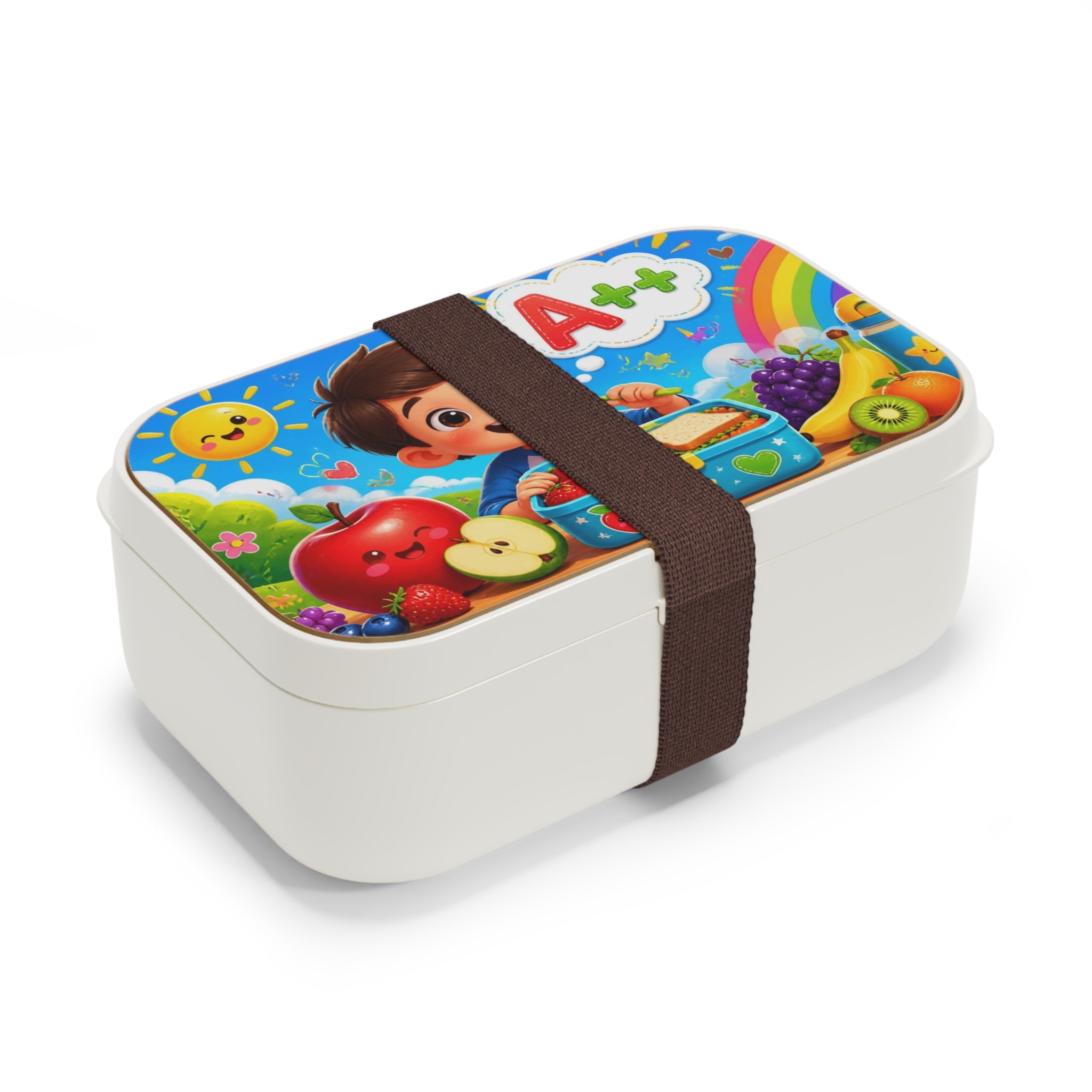 Bento Box — Kids’ A++ Lunchbox with Cute Cartoon Snack Scene
