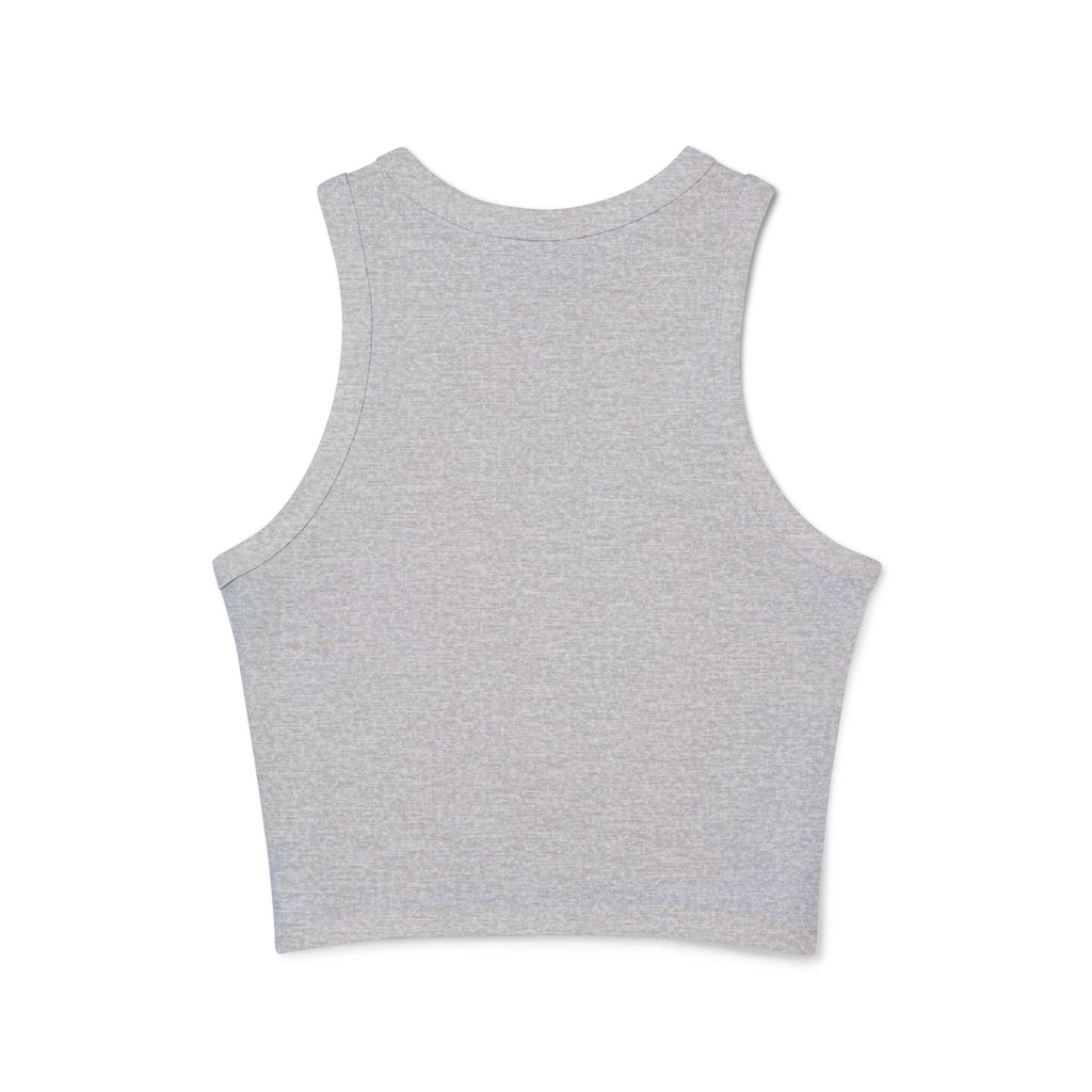 Star Leopard Tank Top — Pink Leopard Print Star Graphic Women's Racer Tank