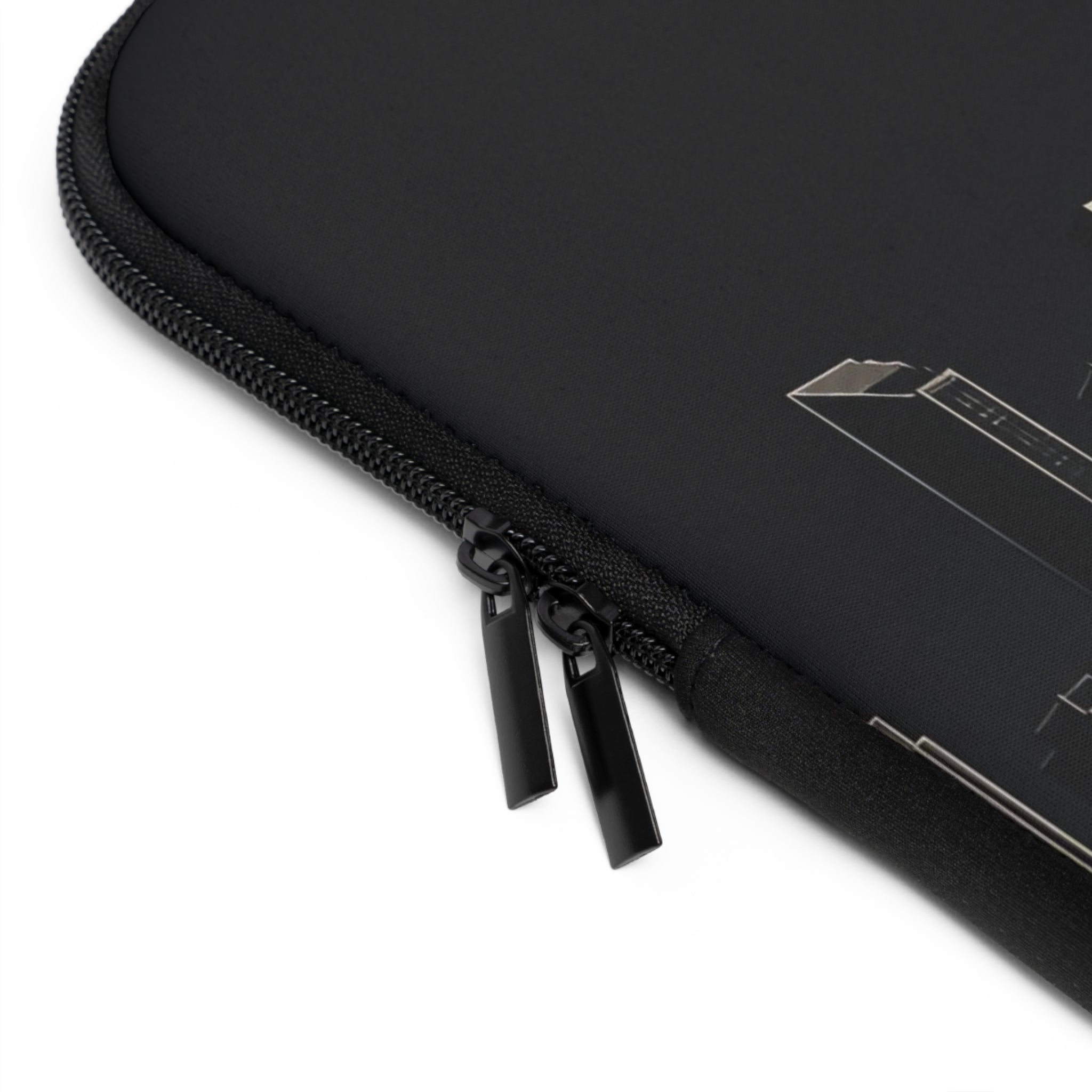 City Skyline Laptop Sleeve — Minimal Black Urban Skyline Case
