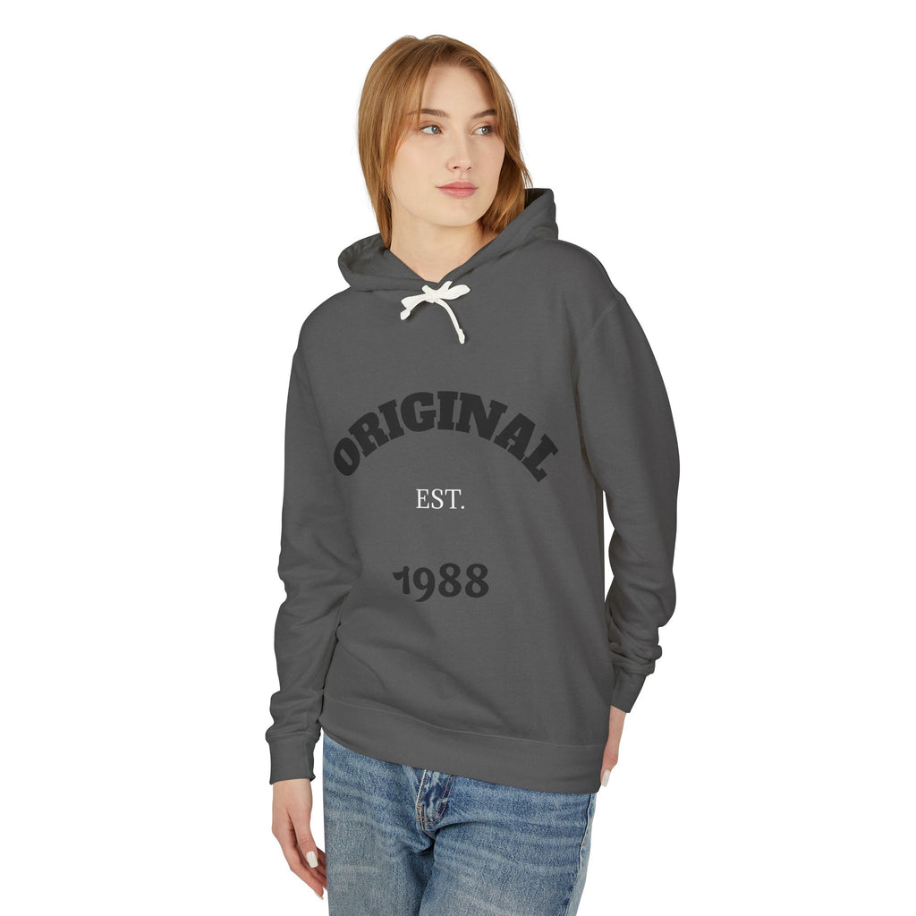 Vintage Comfort: Sun-Washed Cotton Hoodie with Archival Crest