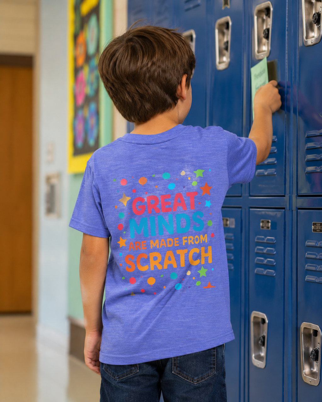 Kids Learning T-Shirt — "Great Minds Are Made From Scratch" Youth Tee