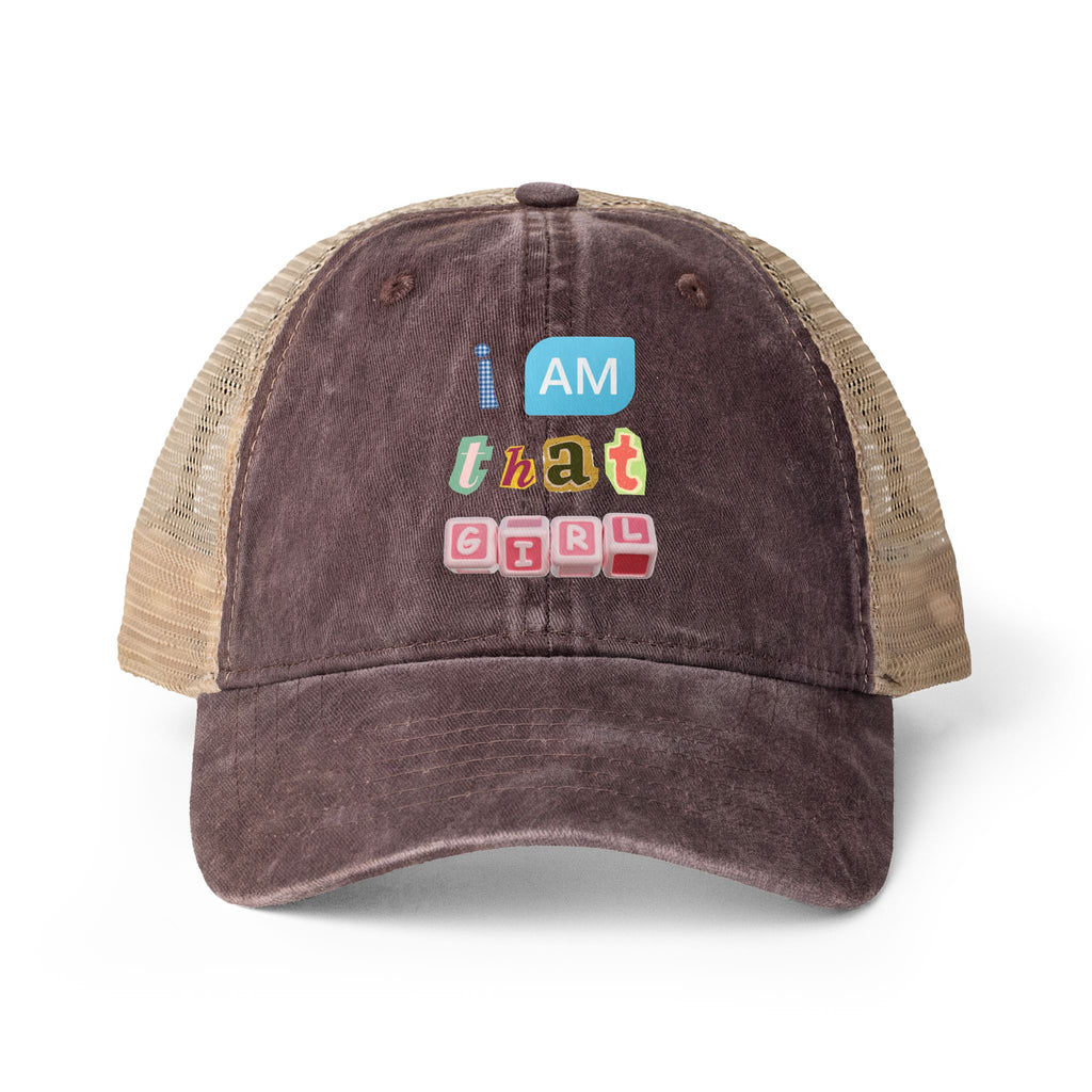 Women's Washed Mesh-Back Cap