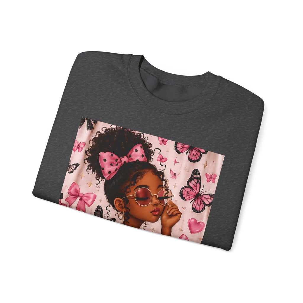 'Be That Girl' Butterfly Afro Girl Sweatshirt