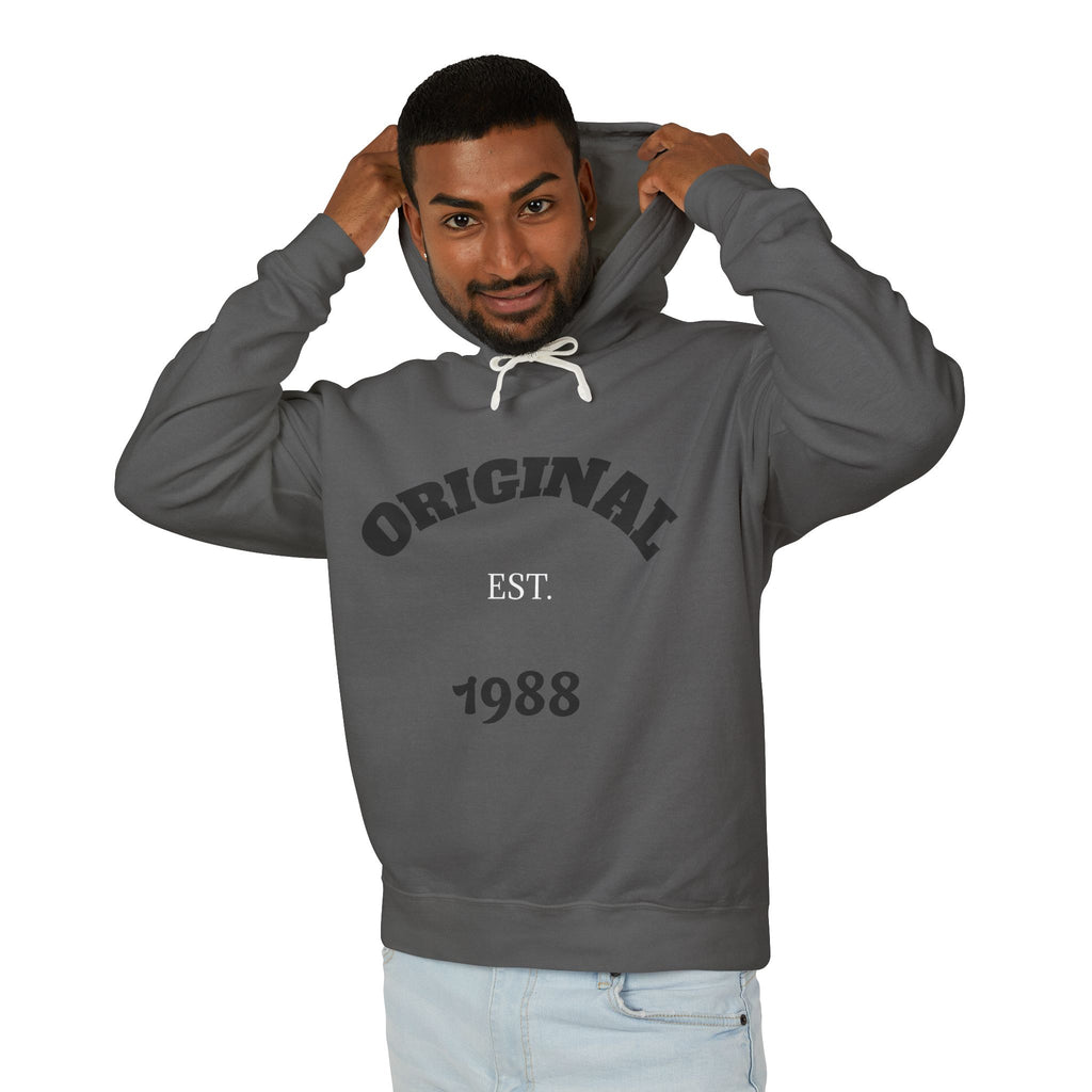 Vintage Comfort: Sun-Washed Cotton Hoodie with Archival Crest