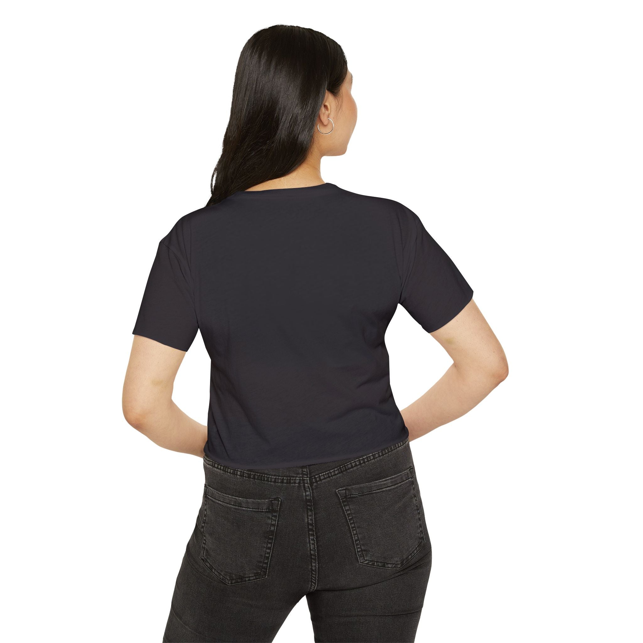 Women's Halloween Crop Top — "I'm a Haunt Mess" Ghost Festival Tee