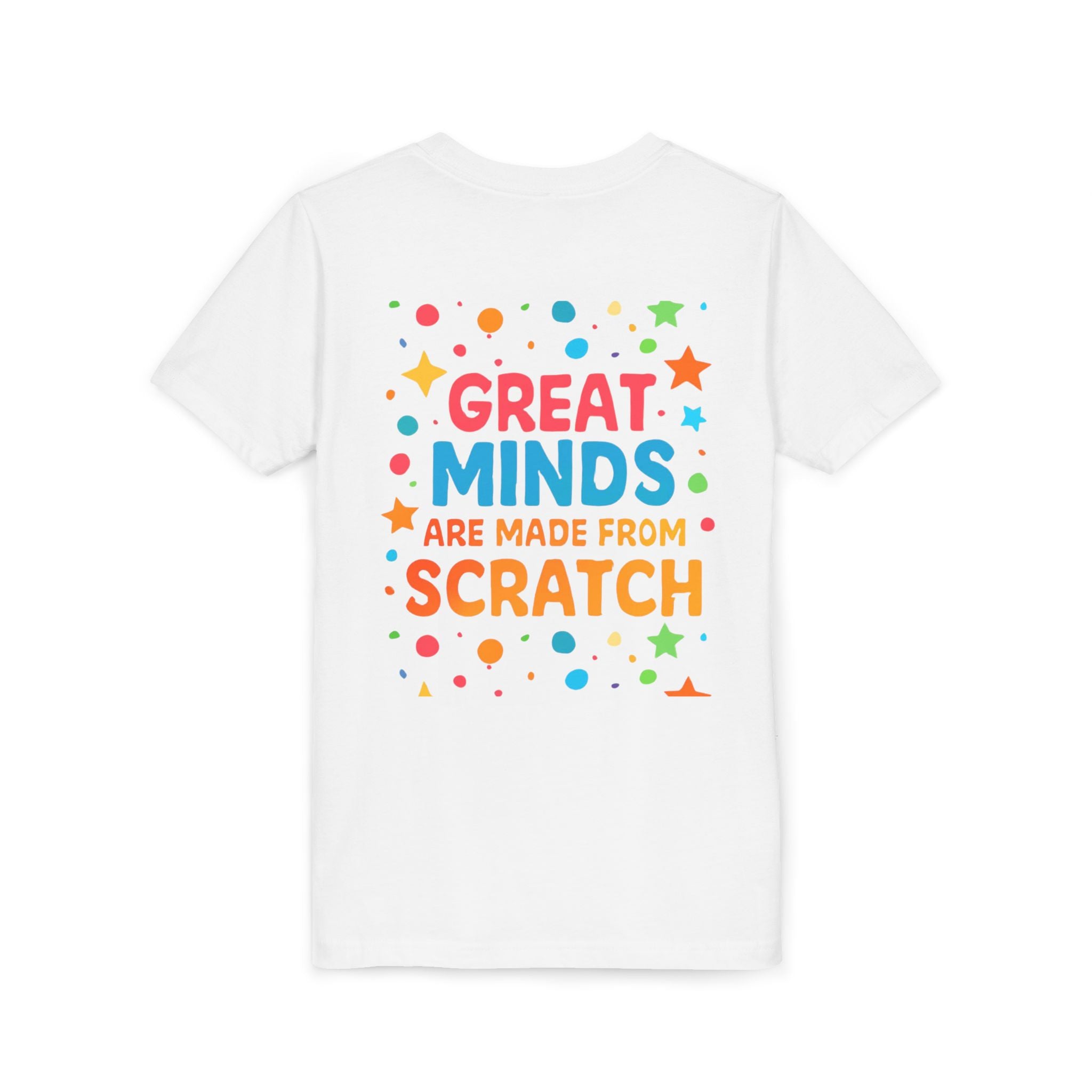 Kids Learning T-Shirt — "Great Minds Are Made From Scratch" Youth Tee