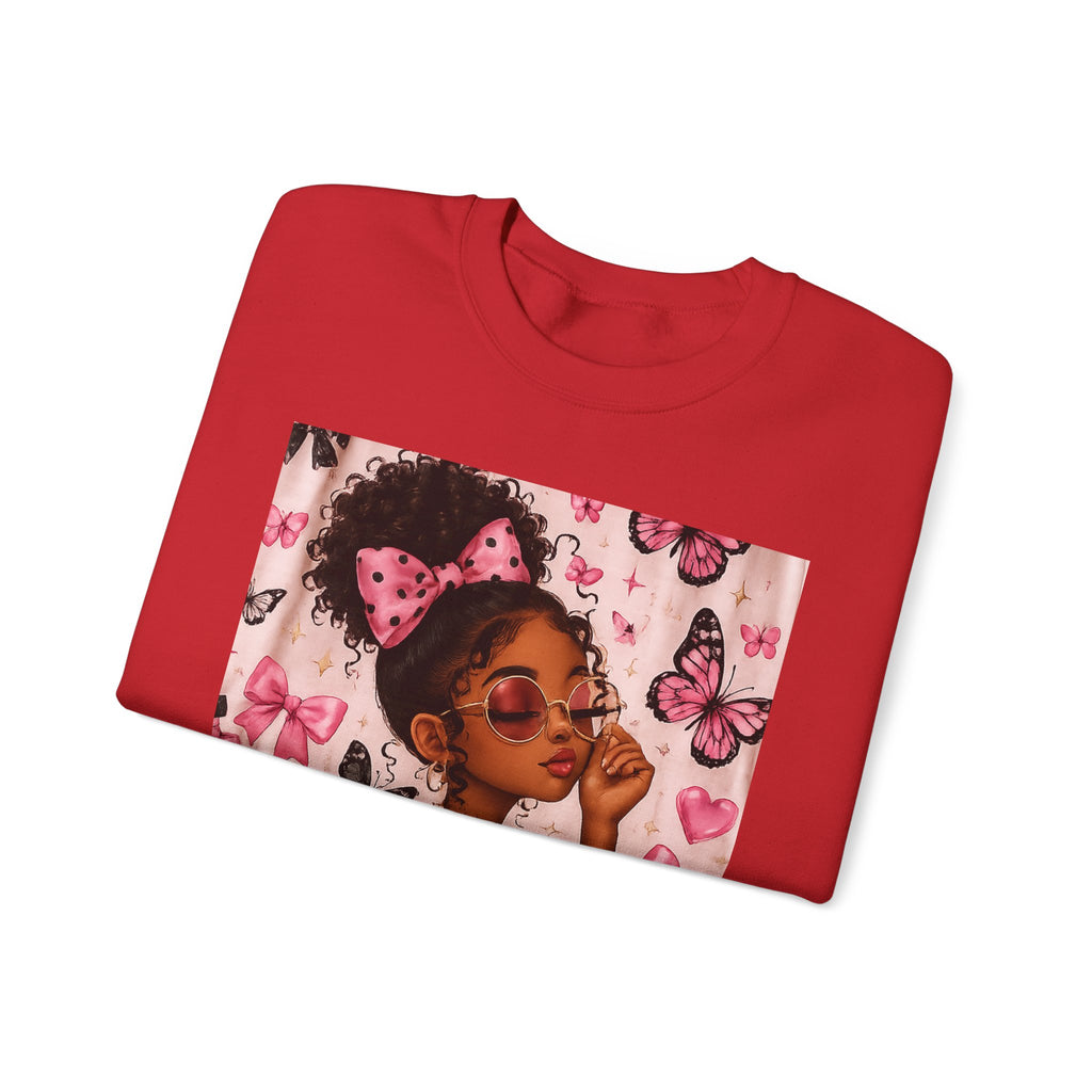 'Be That Girl' Butterfly Afro Girl Sweatshirt