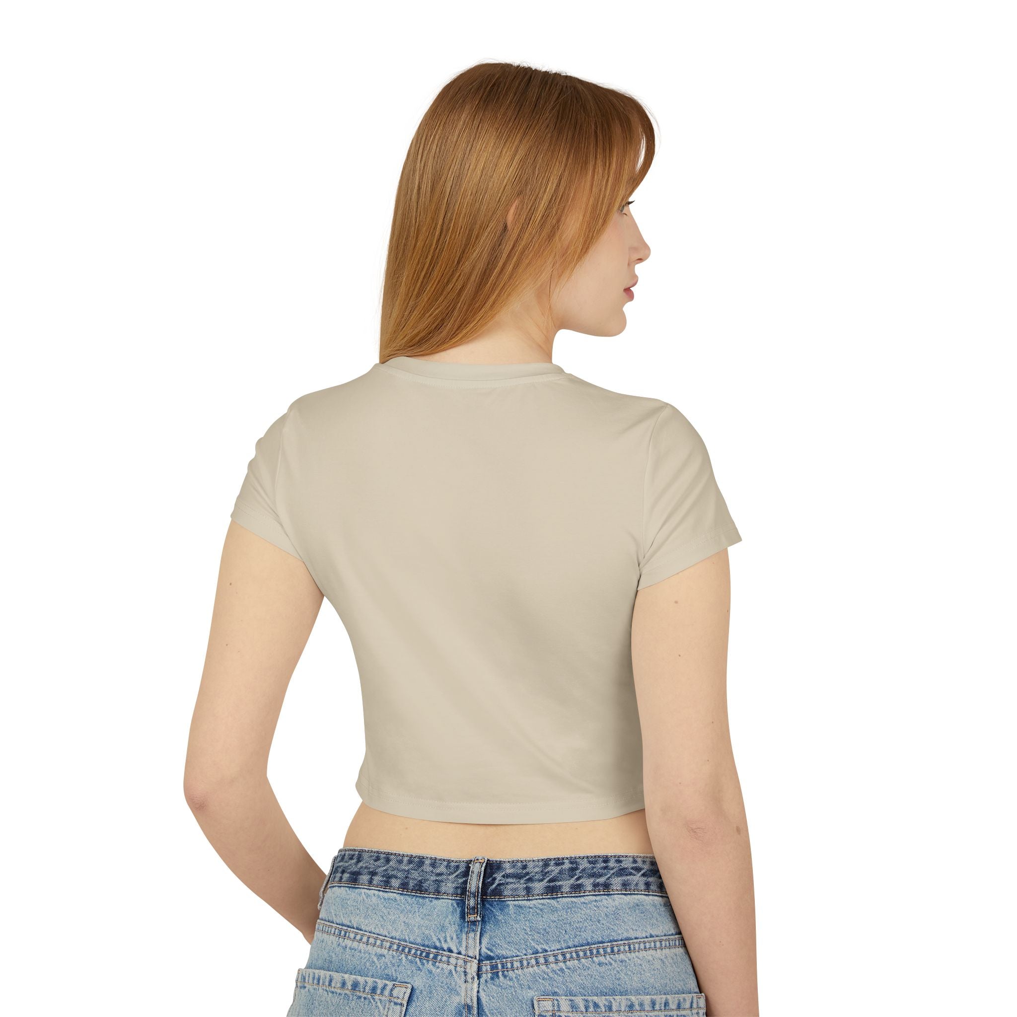 Baby Tee — "You Are Perfect" Minimal Line Art Crop Top
