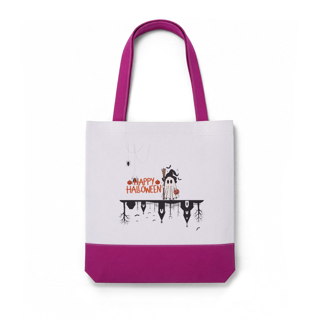 Halloween Thermochromic Tote Bag — Color-Change "Happy Halloween" Design