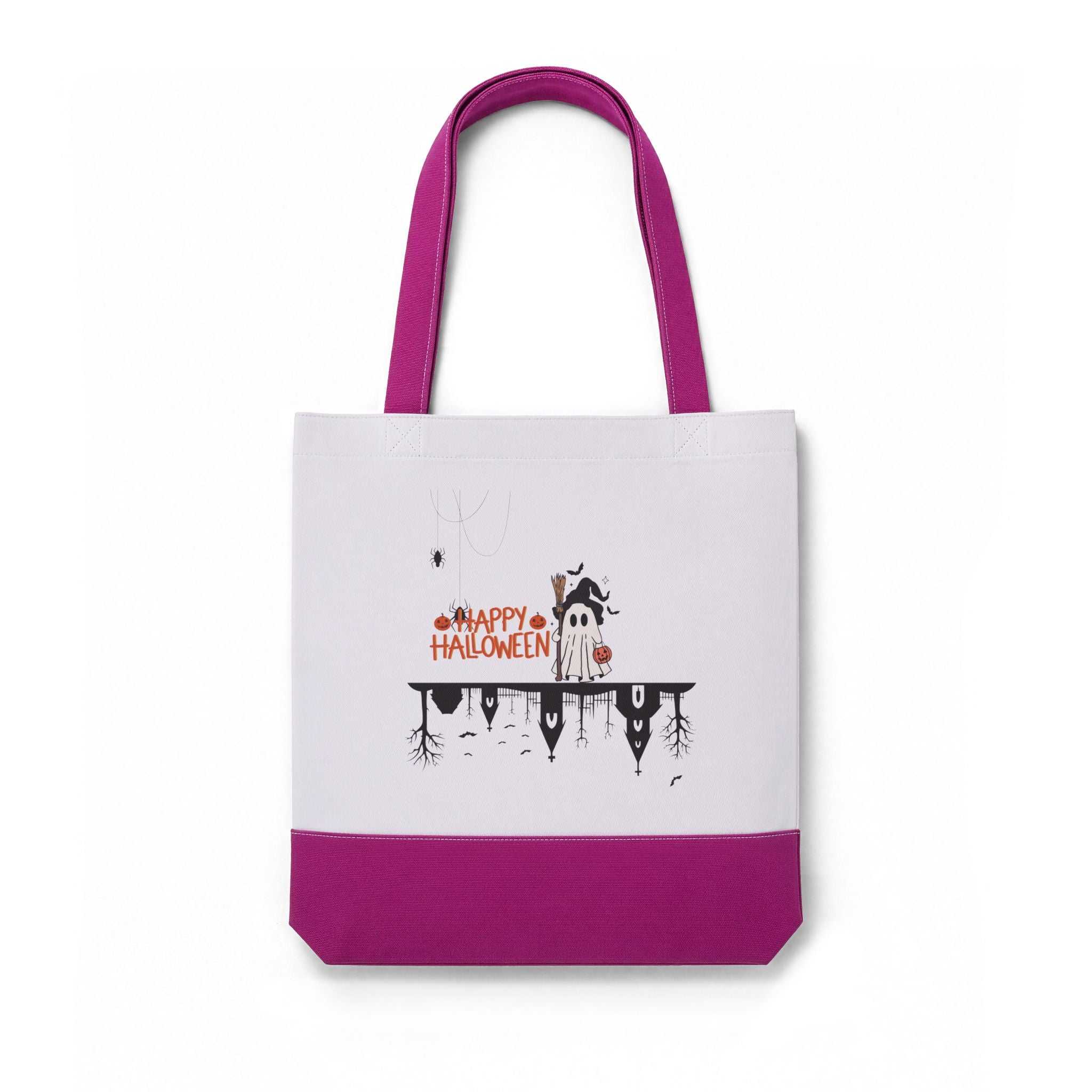 Halloween Thermochromic Tote Bag — Color-Change "Happy Halloween" Design