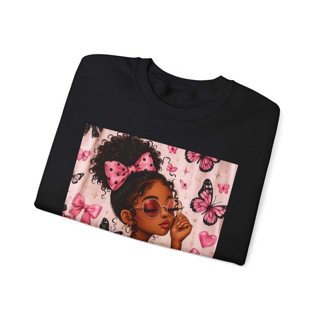'Be That Girl' Butterfly Afro Girl Sweatshirt