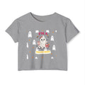 Women's Halloween Crop Top — "I'm a Haunt Mess" Ghost Festival Tee