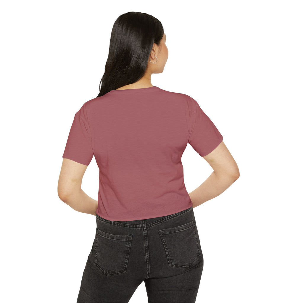 Women's Halloween Crop Top — "I'm a Haunt Mess" Ghost Festival Tee