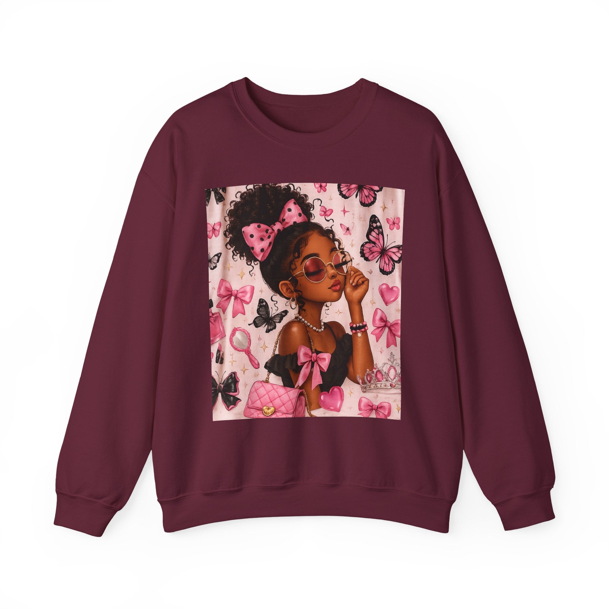 'Be That Girl' Butterfly Afro Girl Sweatshirt