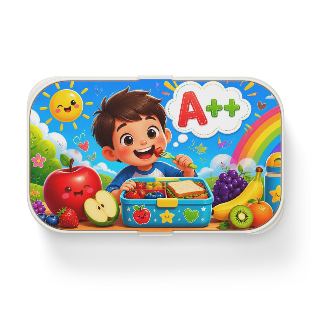 Bento Box — Kids’ A++ Lunchbox with Cute Cartoon Snack Scene