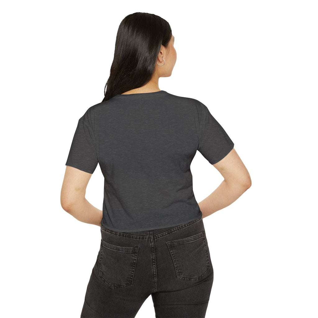 Women's Halloween Crop Top — "I'm a Haunt Mess" Ghost Festival Tee