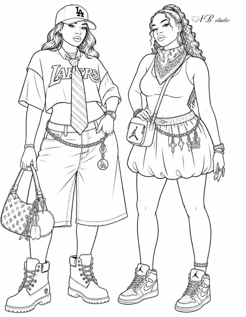 Fashion Coloring Book — Digital Download