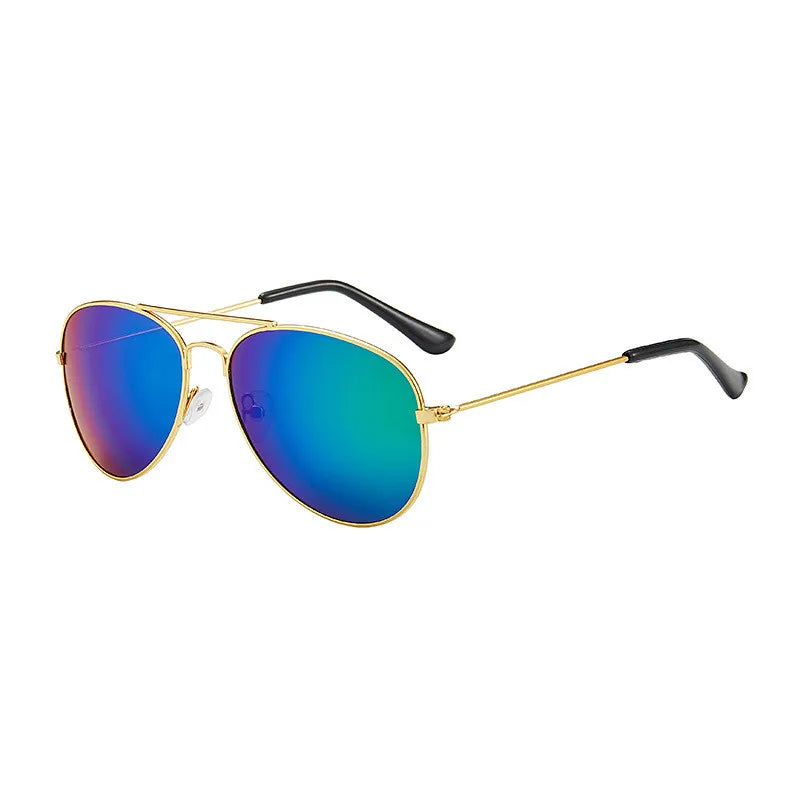 New vintage Sunglasses new fashion baby kids boy girl Pilot sunglasses metal frame goggles glasses for kids children