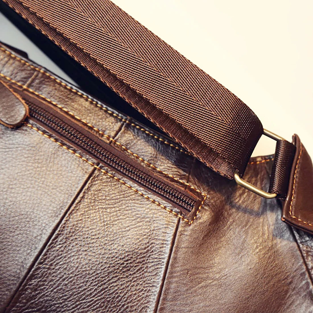 Men Cross Body Shoulder Sling Backpack Chest Bag Pouch Genuine Leather Casual Travel Retro Male Crossbody Messenger Side Bags