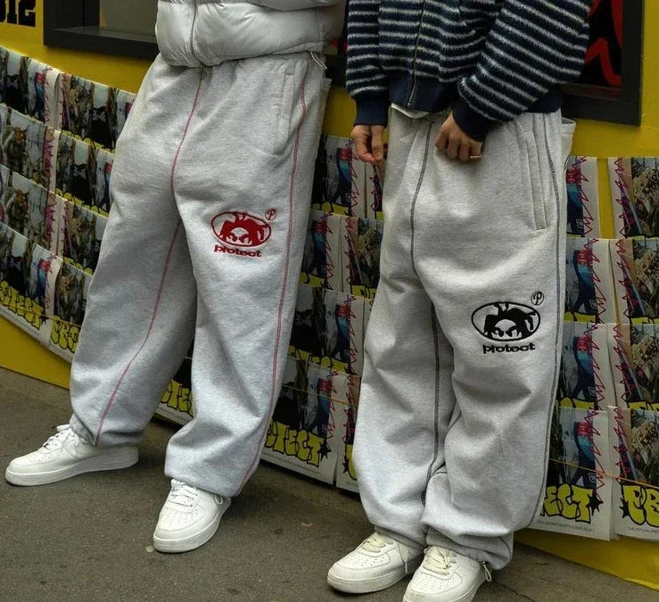 Y2K Cargo Joggers –  Unisex-Wide-Leg Harajuku Street Trousers