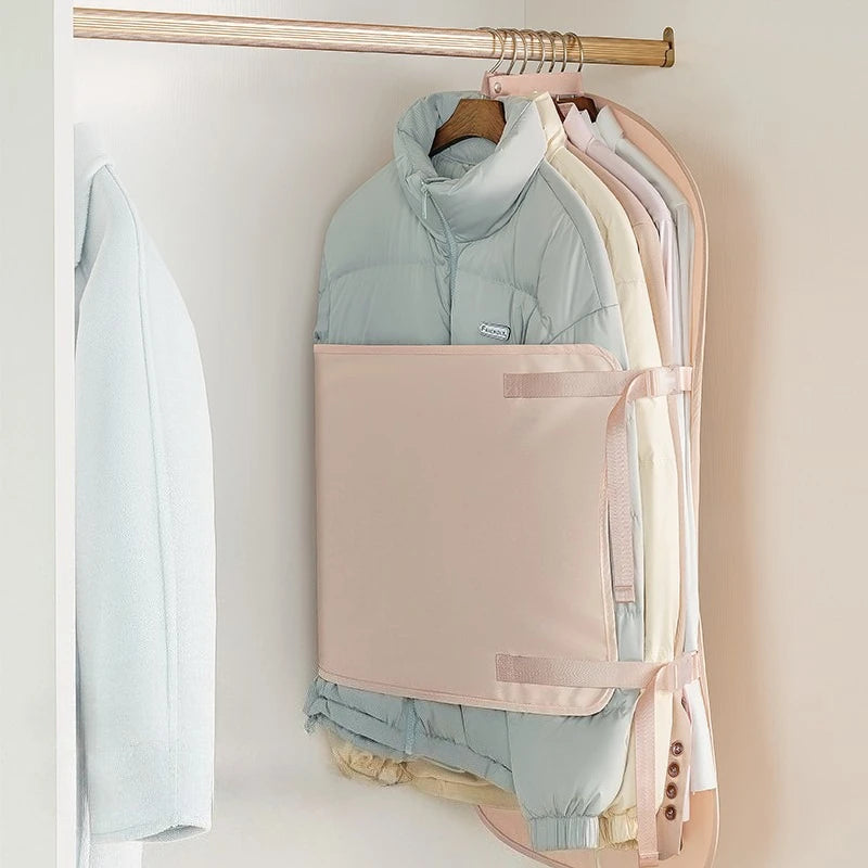 1pc Wardrobe Lazy Compressed Storage Board Dust Cover Storage Artifact Foldable Fabric Down Jacket