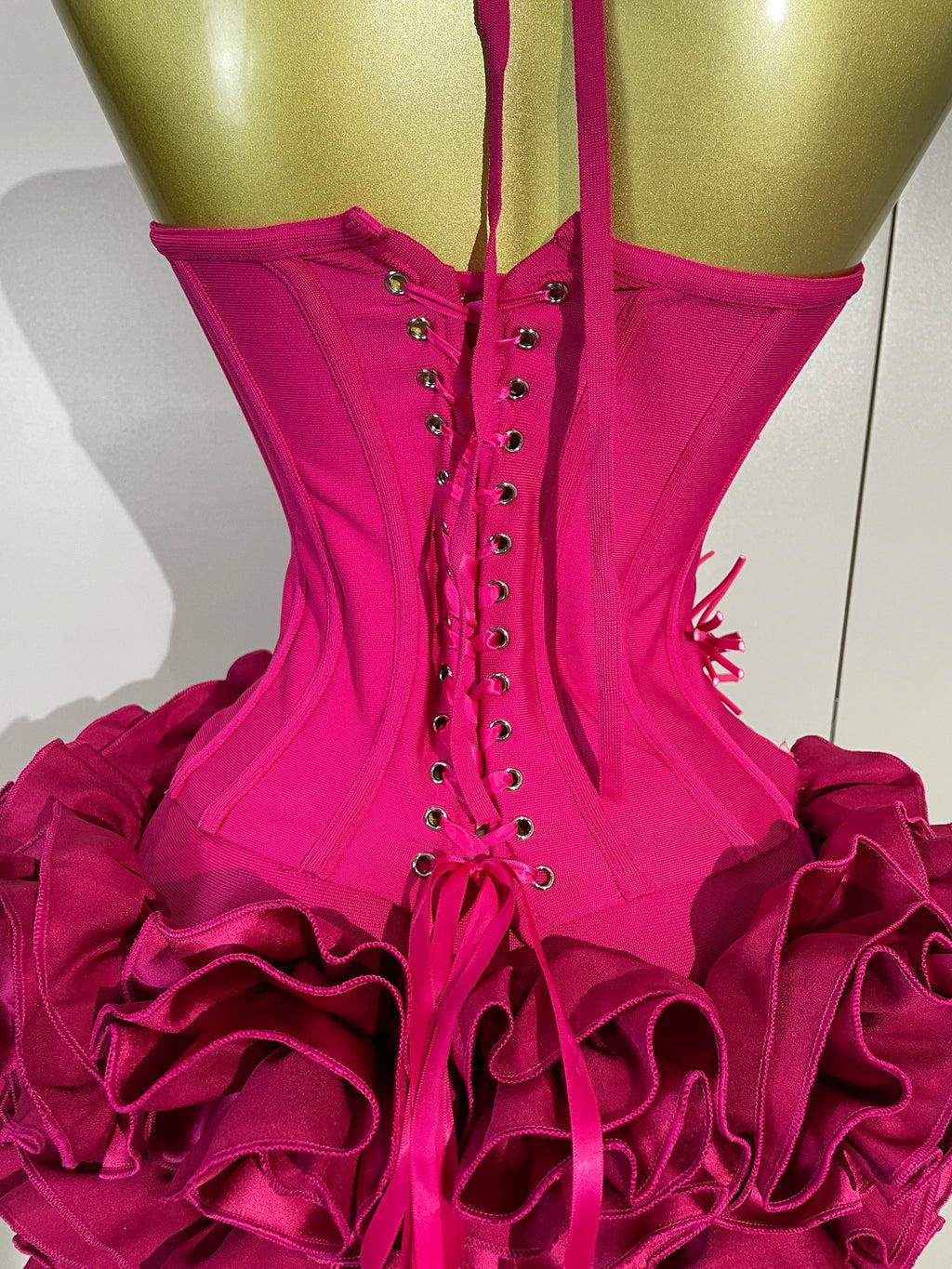 Halter Bandage Two-Piece Party Gown Set – Club & Prom