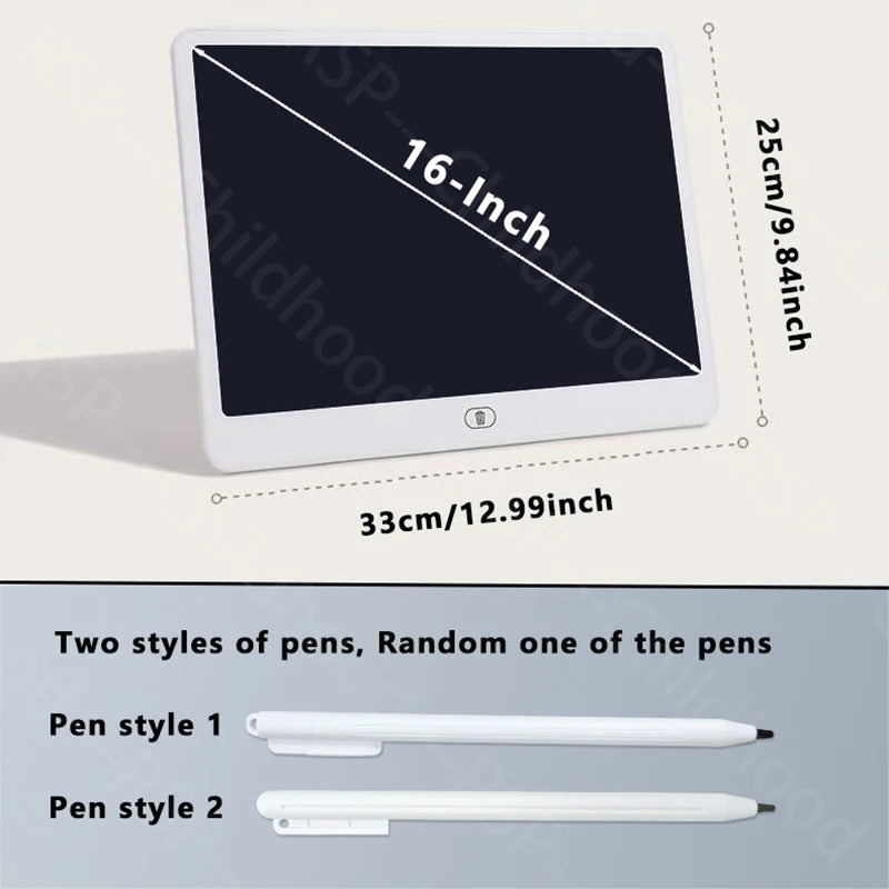 Kids' LCD Writing & Drawing Tablet – 11, 13 & 16 Inch