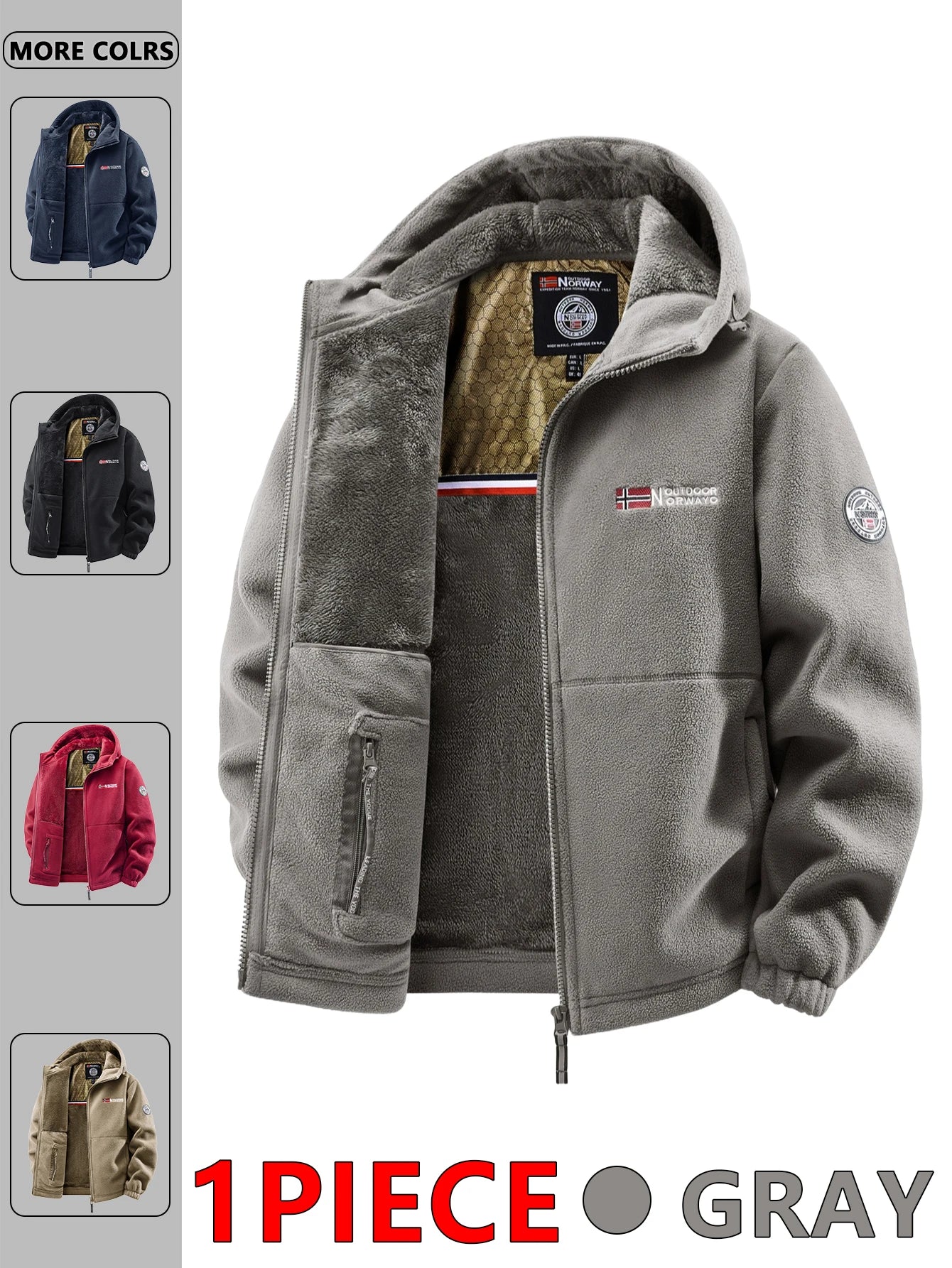 Men's Outdoor Hooded Jacket – Versatile Streetwear Coat