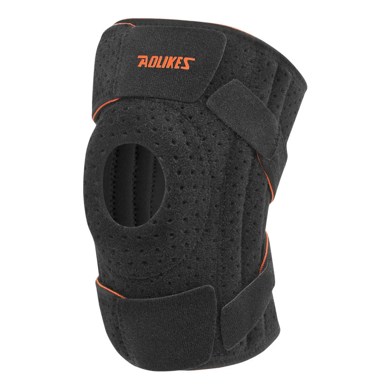 AOLIKES 1PCS NEW Knee Brace with Side Stabilizers & Patella Gel Pads,Knee Support for Cycling,Running,Climbing