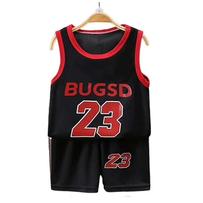 Boys Summer Sport Vest & Shorts Set — Quick-Dry Basketball Tracksuit