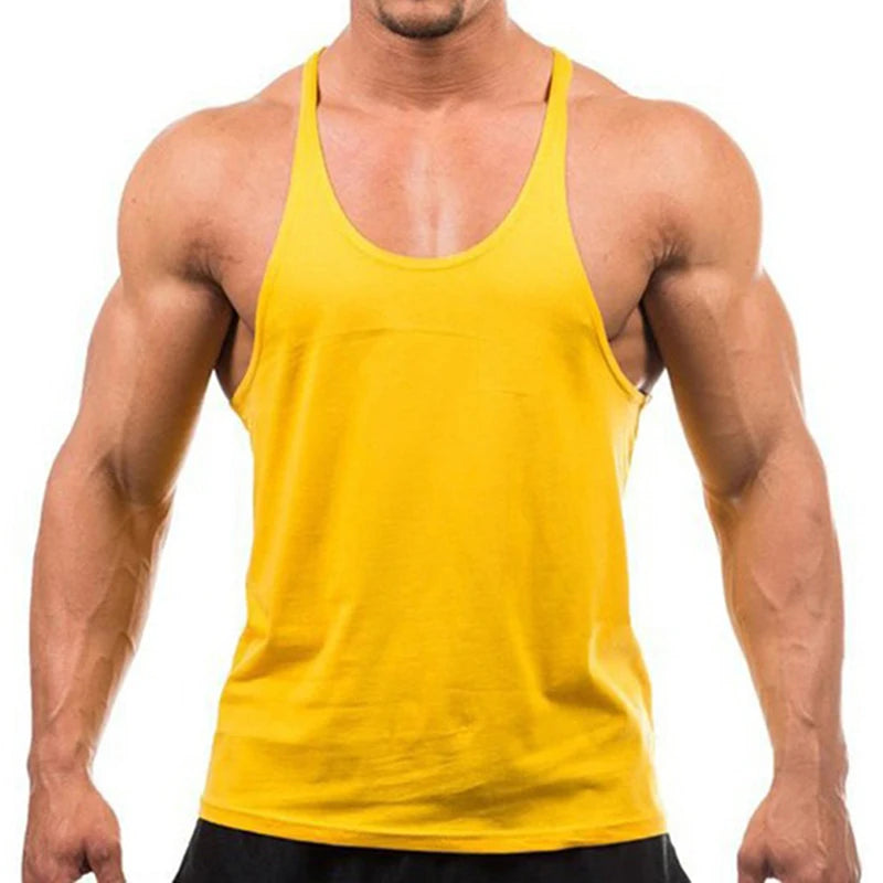 2025 New Bodybuilding Brand Jogger Gym Singlet Training Bodybuilding Tank Top Vest Shirt Sleeveless Fitness Cotton Shirt For Men