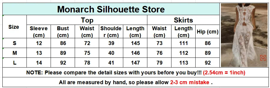 White Lace Embroidery Pant Suit Women Stand Neck Sleeveless Hollow-out Waist Cinching See Through Set Lady Summer Sheer Outfit