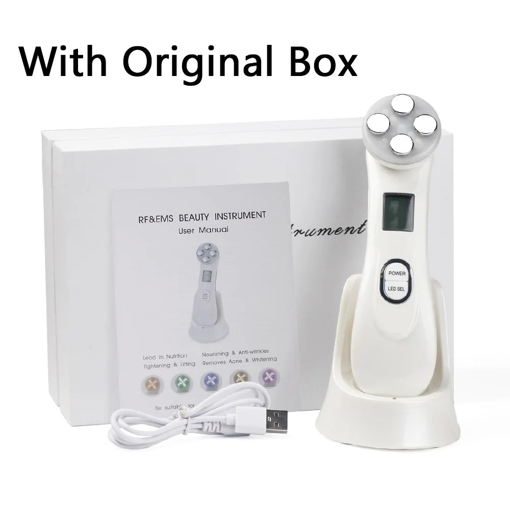 EMS Microcurrent Face Lifting Machine – LED Phototherapy, 6 Modes